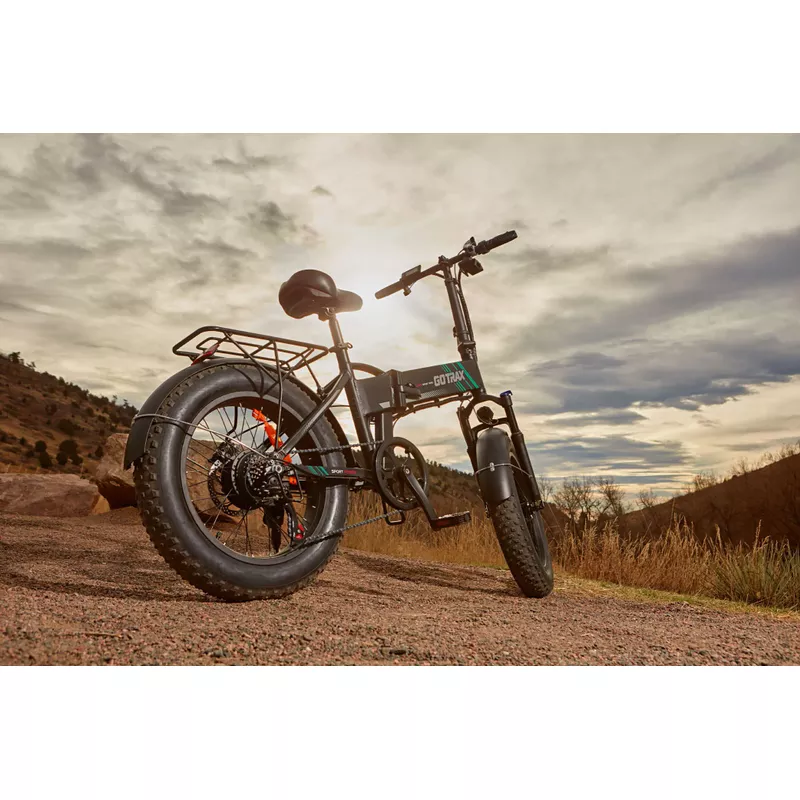 GoTrax - Z4 Pro Foldable Ebike w/ up to 50 mile Max Operating Range and 28 MPH Max Speed - Black