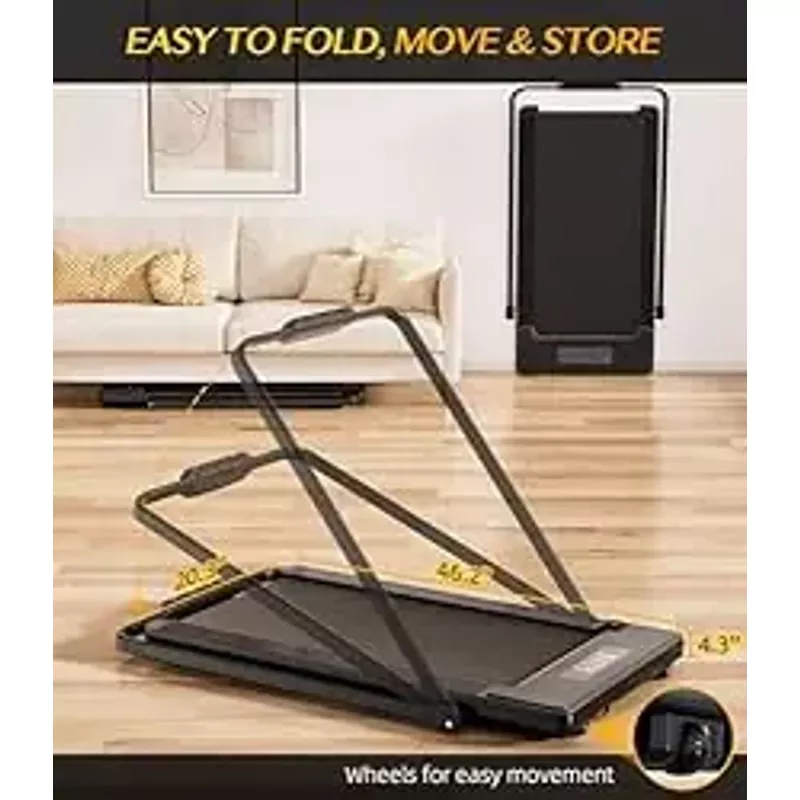 Bifanuo 2 in 1 Walking Pad - Under Desk Treadmill, Treadmills for Home/Office, Portable Treadmill, Walking Pad Treadmill Under Desk with Remote Control & LED Display- Ideal for Fitness Enthusiast