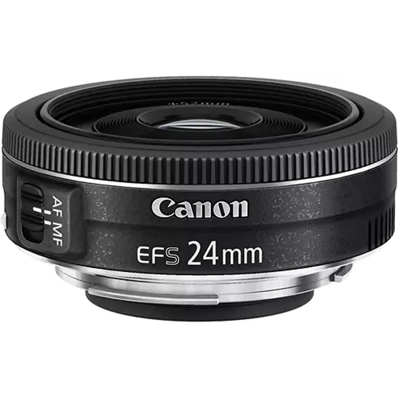 EF-S24mm F2.8 STM Standard Lens for Canon EOS DSLR Cameras - Black