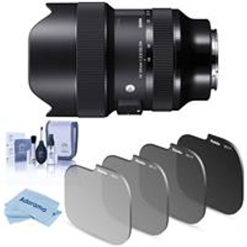 Sigma 14-24mm f/2.8 DG DN ART Lens for Sony E-Mount - With Haida Rear Lens ND Filter Kit for Sigma 14-24mm F/2.8 Lens, Cleaning Kit,...