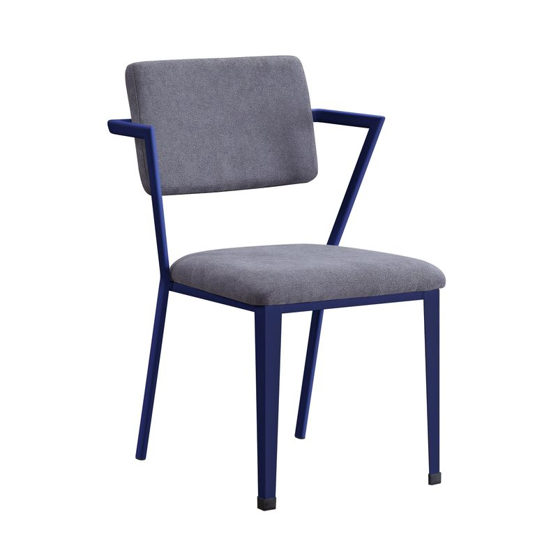 ACME Cargo Chair in Gray Fabric & Blue - Blue