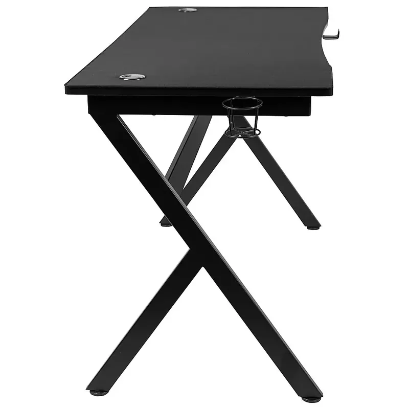 Flash Furniture - Duncan Rectangle Modern Laminate Gaming Desk - Black