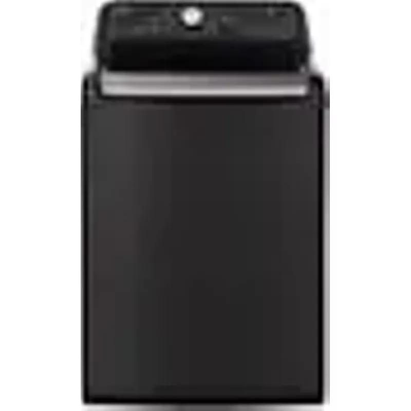 LG - 5.5 Cu. Ft. High-Efficiency Smart Top Load Washer with Steam and TurboWash3D Technology - Black Steel
