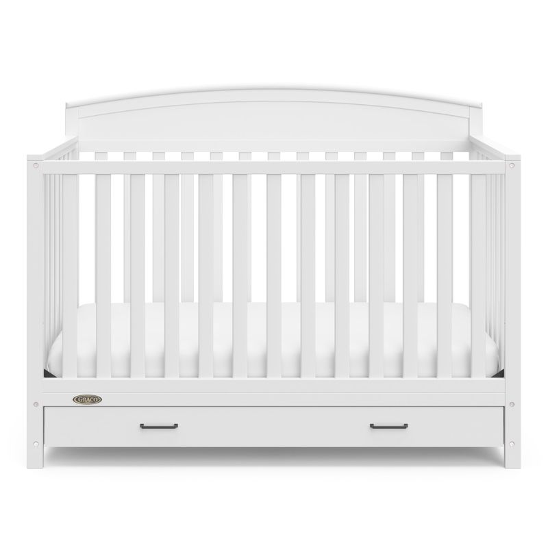 Graco Benton 5-in-1 Convertible Crib with Drawer - Pebble Gray
