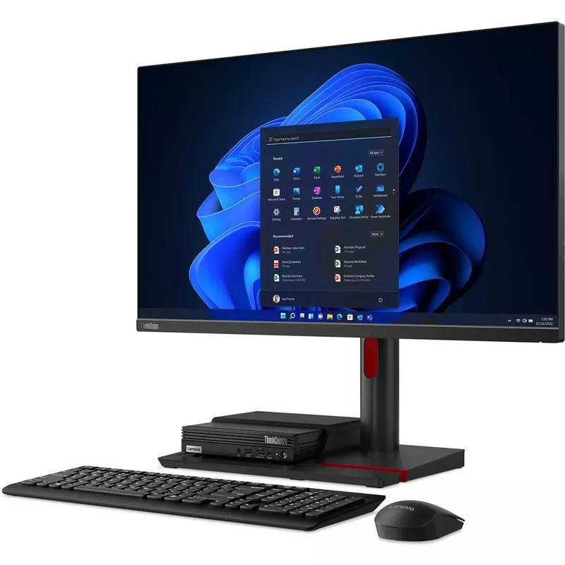 Lenovo - ThinkCentre M70q Gen 4 Desktop - Intel Core i5 - 8GB Memory - 256GB SSD - Black