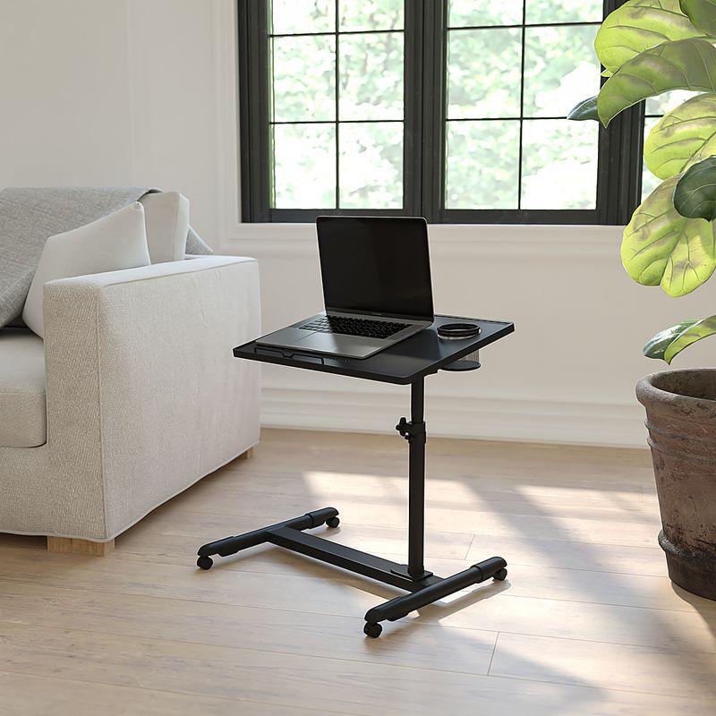 Alt View Zoom 11. Flash Furniture - Macon Rectangle Contemporary Laminate  Laptop Desk - Black