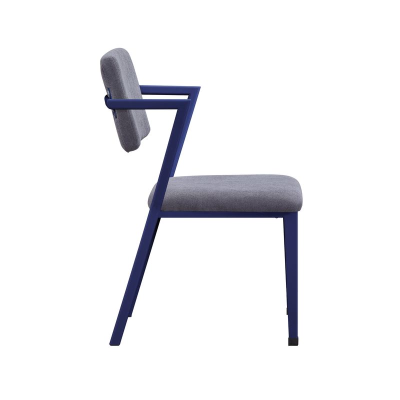 ACME Cargo Chair in Gray Fabric & Blue - Blue