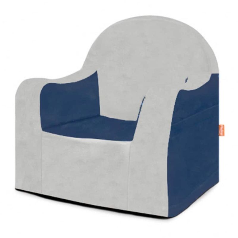 P'kolino Little Reader Grey Slip Cover Chair - Grey/Red
