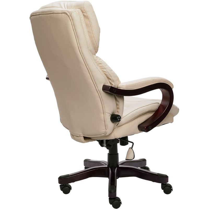 Alt View Zoom 11. Serta - Big and Tall Bonded Leather Executive Chair - Ivory