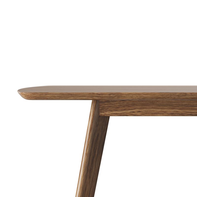 Wesley Mid-Century Modern Rectangular Dining Table 60" - Oak