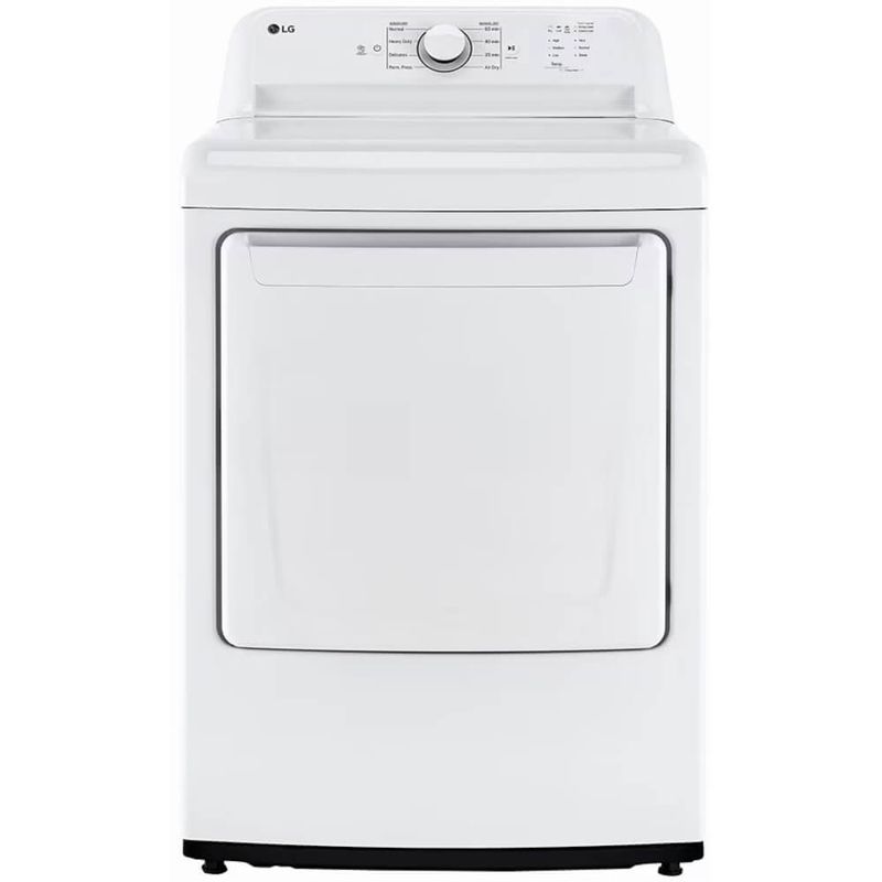 LG 7.3 Cu. Ft. White Front Load Smart Electric Dryer