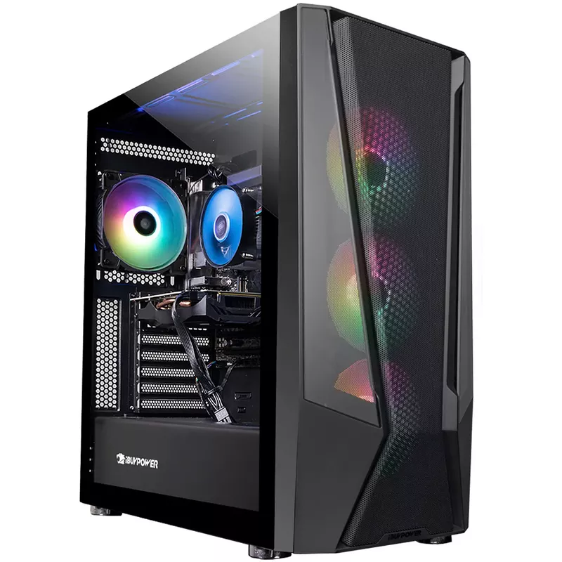 iBUYPOWER - TraceMesh Gaming Desktop – Intel Core i3-13100F – 8GB Memory – NVIDIA GeForce GTX 1650 4GB – 500GB NVMe - Black