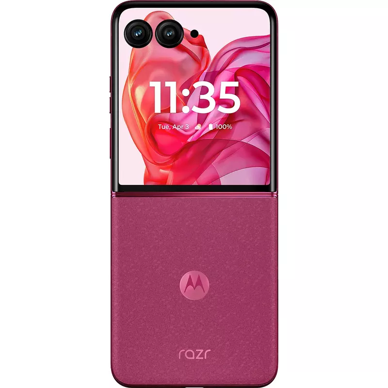 Motorola - razr+ 2024 256GB (Unlocked) - Hot Pink