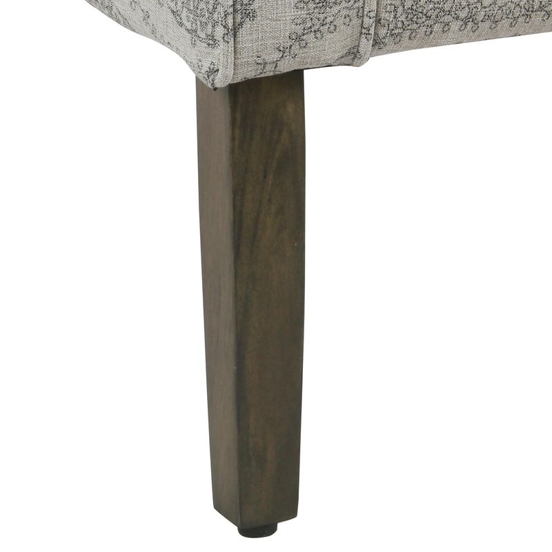 Porch & Den Blakeney Grey Medallion Tub Shaped Accent Chair - Grey