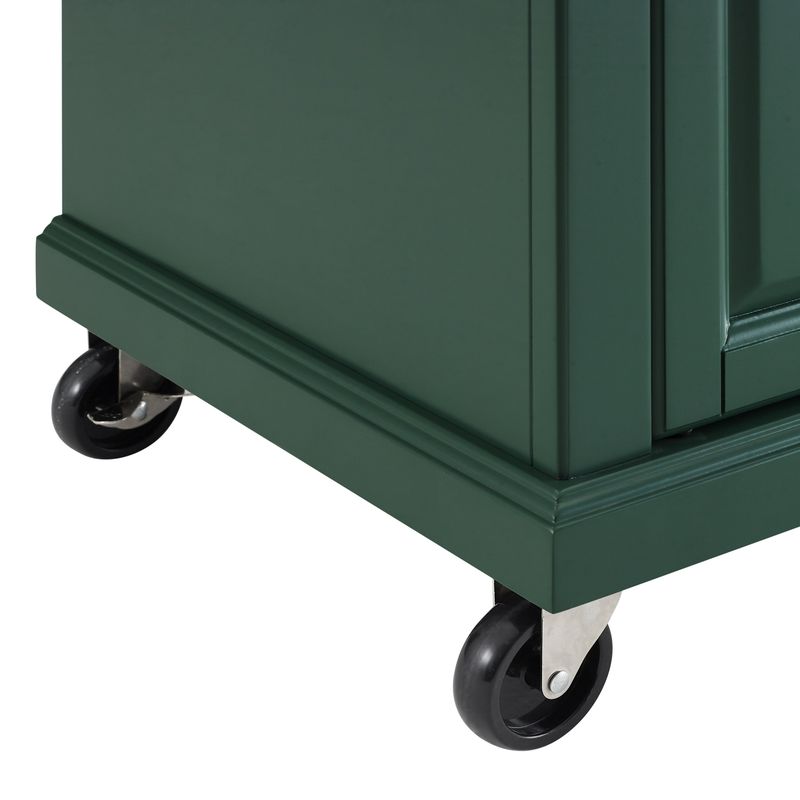 Madison Kitchen Island/Cart - 18"x42"x36.63" - Emerald - Kitchen Cart