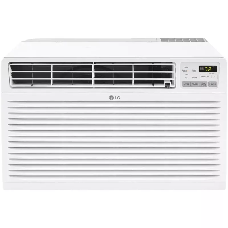LG - 10,000 BTU 230V Through-the-Wall Air Conditioner with 11,200 BTU Supplemental Heat Function