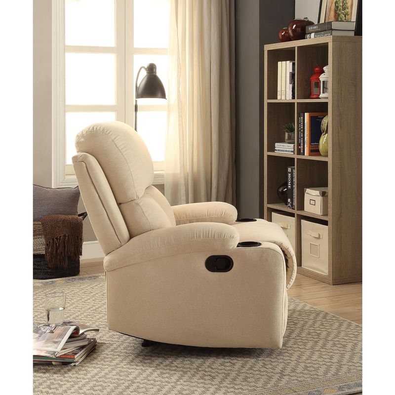 Acme Furniture Rosia Linen Recliner in Multicolor - Beige Linen