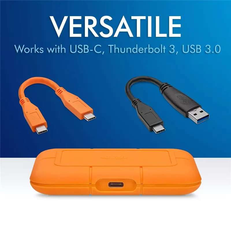 LaCie Rugged 1TB USB 3.2 Gen 2 Type-C External SSD