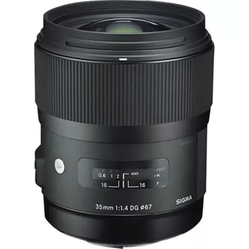 Sigma - 35mm f/1.4 DG HSM Art Standard Lens for Canon - Black