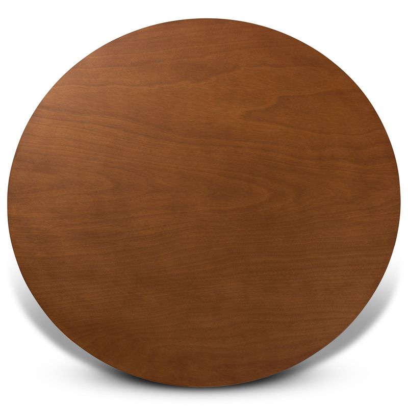 Kenji Modern and Contemporary 48-Inch-Wide Round Dining Table - walnut
