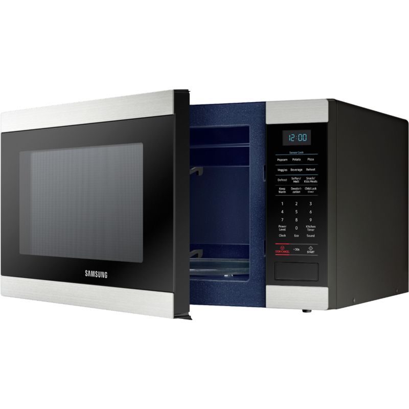Alt View Zoom 13. Samsung - 1.9 Cu. Ft. Countertop Microwave with Sensor Cook - Stainless steel