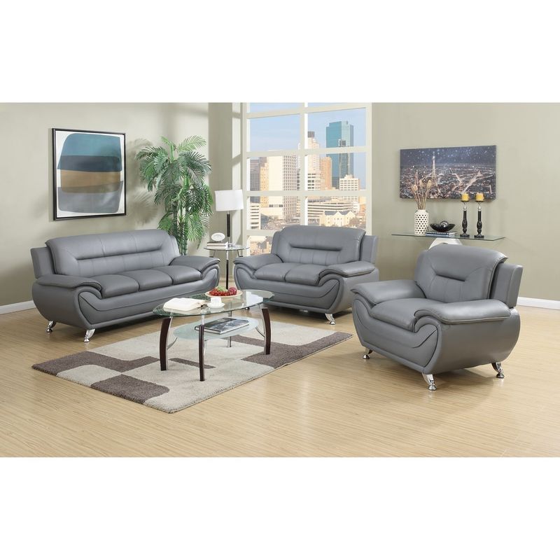 Sanuel 3 pieces living room sets - White