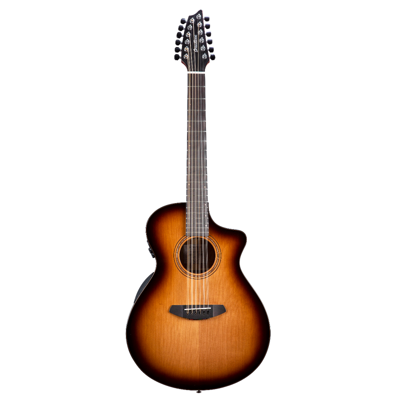 Breedlove Solo Pro Concert 12 String CE Acoustic Electric Guitar. Edgeburst Red Cedar African Mahogany