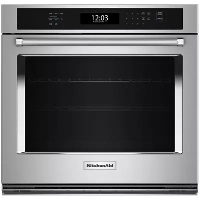 Kitchenaid Wall Oven 30 Inch Single With Air Fry Mode In Stainless Steel