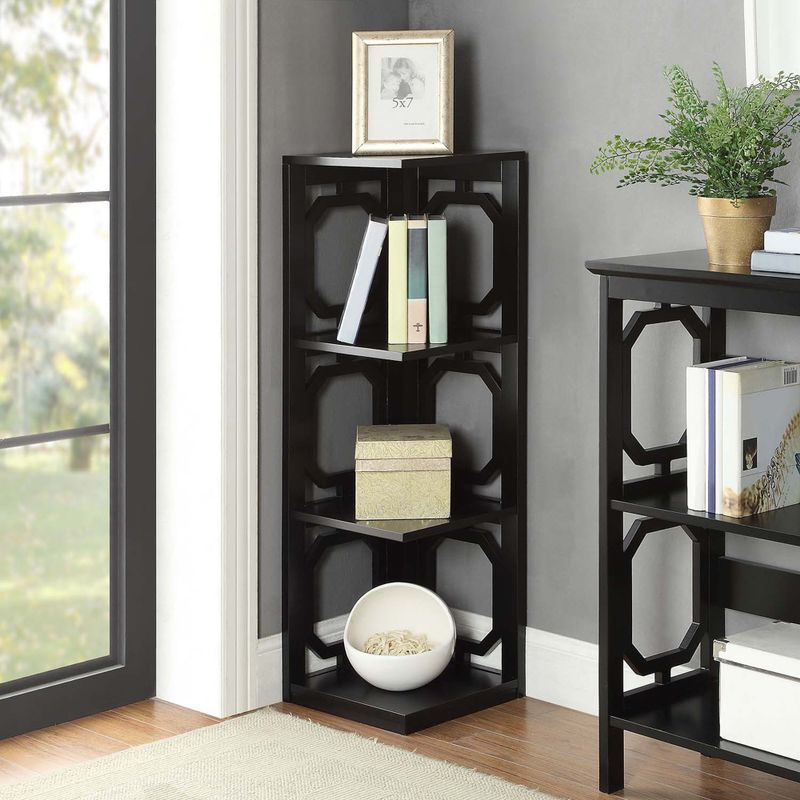 Copper Grove Hitchie 3-tier Corner Bookcase - Grey