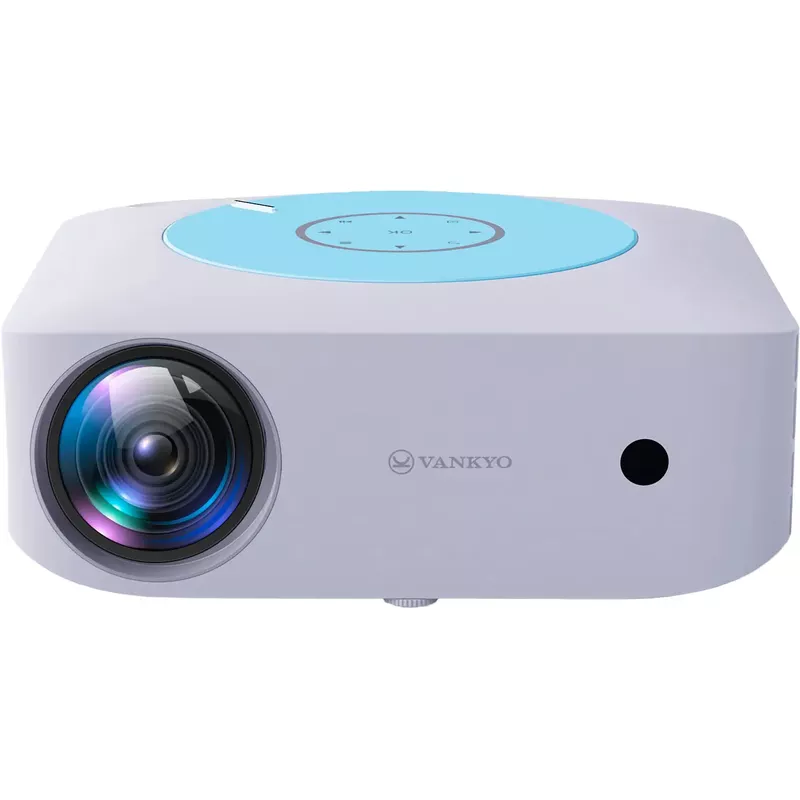 Vankyo - Leisure E30TBS Native 1080P 4K Supported Wireless Projector, screen included - White/Blue