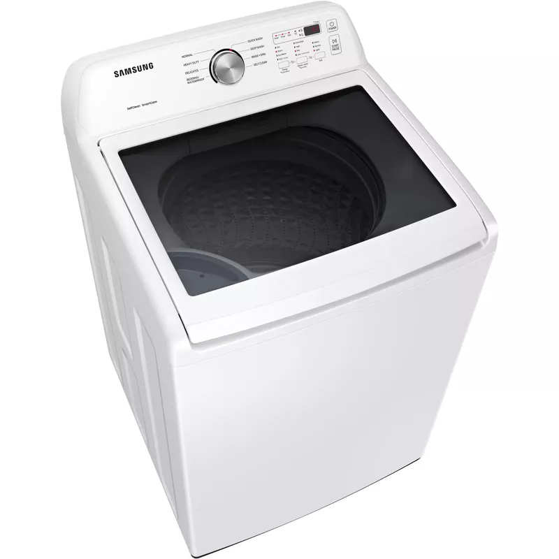 Samsung - 4.5 Cu. Ft. High Efficiency Top Load Washer with Vibration Reduction Technology+ - White
