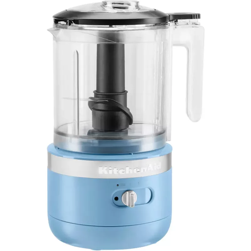 KitchenAid Cordless 5-Cup Food Chopper with Multi-Purpose Blade and Whisk Accessory in Blue Velvet