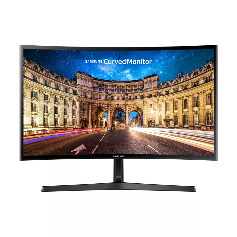 Samsung - 27" Curved LED Monitor Glossy Black