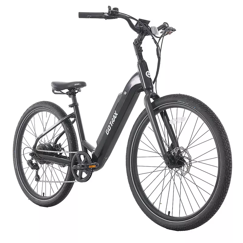 GoTrax - CTI Step Thru eBike w/ 40.5mi Max Operating Range and 20mph Max Speed - Black