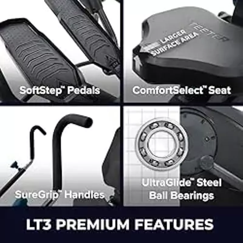 FreeStep LT3 Recumbent Cross Trainer Stepper - Zero-Impact Exercise w/Patented Physical Therapy Stride Technology, Whisper-Quiet, Free App w/Trainer-Led Workouts.