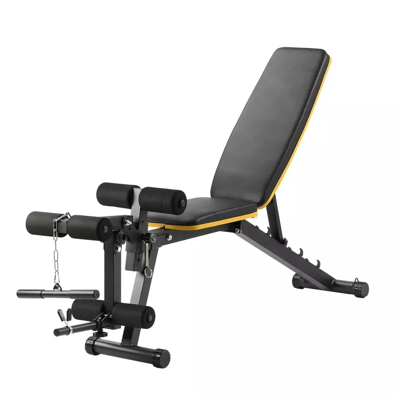 Ainfox Multi-Purpose Adjustable Weight Bench - Yellow