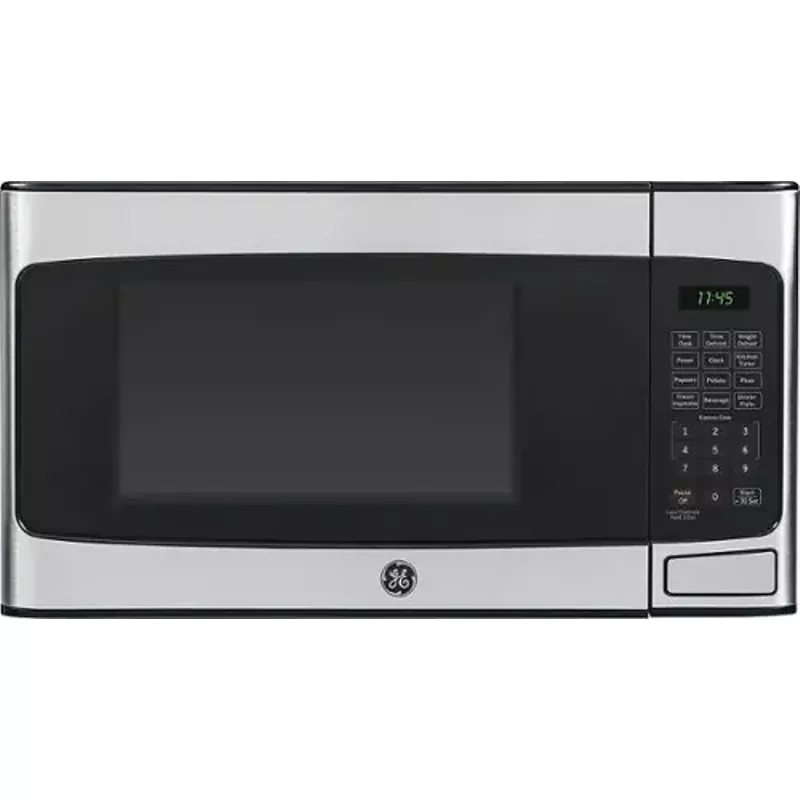 GE - 1.1 Cu. Ft. Mid-Size Microwave - Stainless Steel