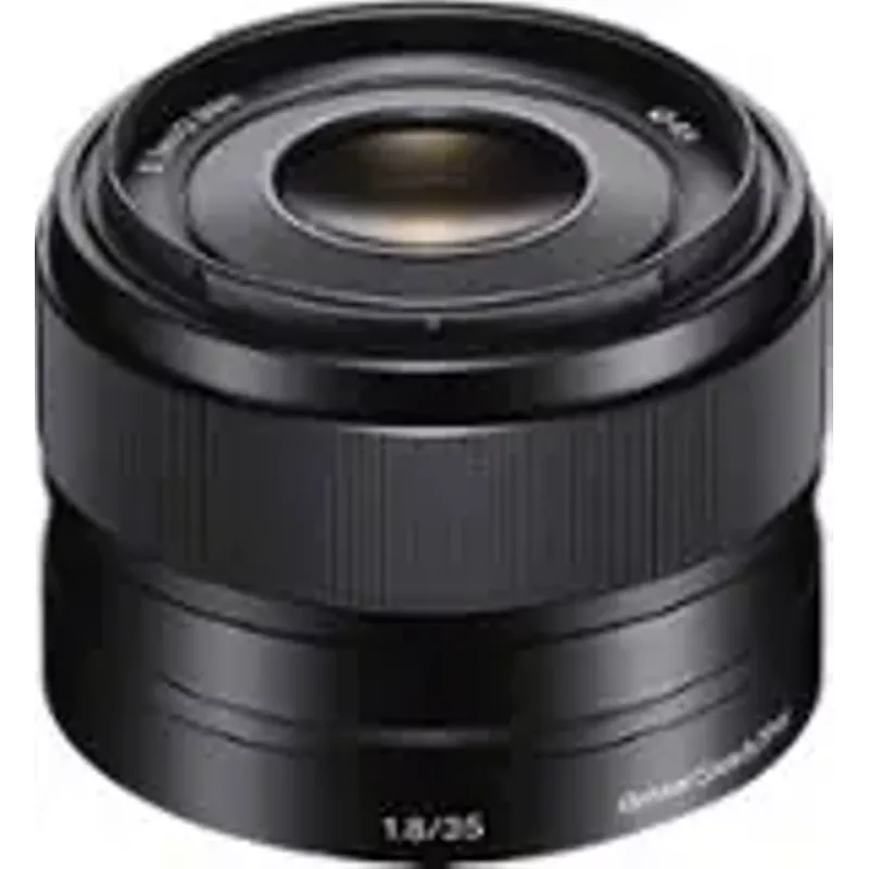 Sony - 35mm f/1.8 Prime Lens for Most NEX E-Mount Cameras - Black