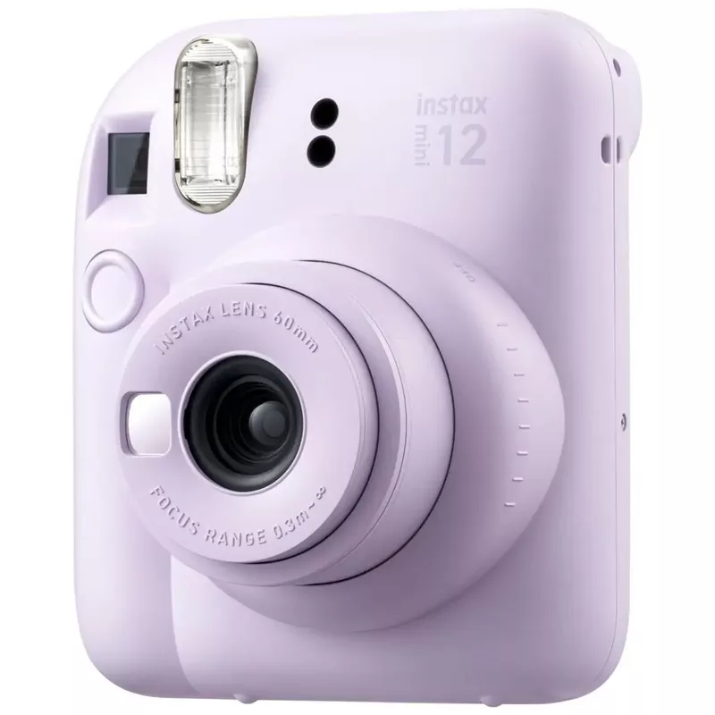 Fujifilm Instax Mini 12 Instant Film Camera, Lilac Purple, Bundle with Accessory Kit and 4x Twin Pack Daylight Film