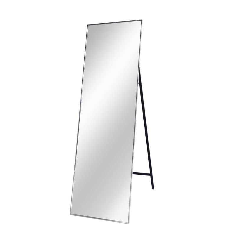 Nestfair Bedroom Mirror Wall-Mounted Mirror Dressing Mirror with Aluminum Frame - Gold