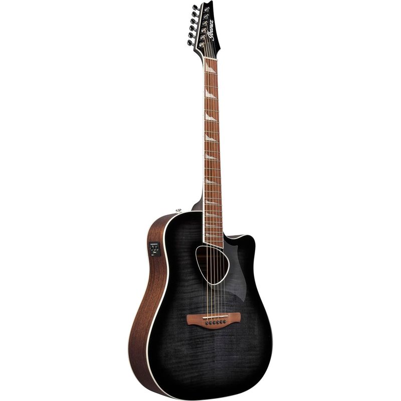 Ibanez ALT30FM Altstar Acoustic-Electric Guitar, Trasnparent Black Sunburst High Gloss