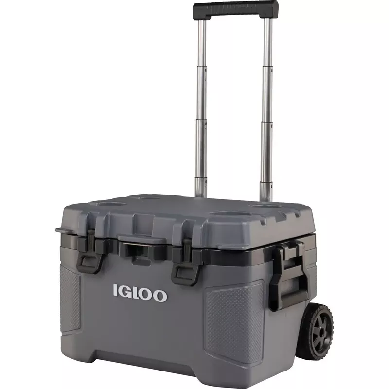 Igloo - 52 QT Trailmate Cooler RLR - Carbonite/Grey