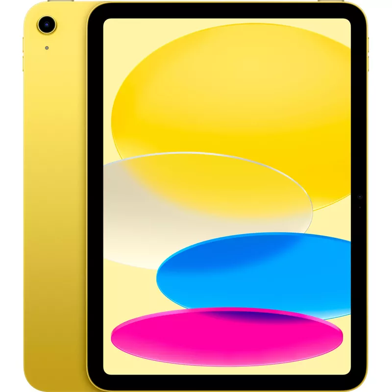 Apple 10th Gen 10.9-Inch iPad (Latest Model) with Wi-Fi - 256GB - Yellow With Blue Case Bundle