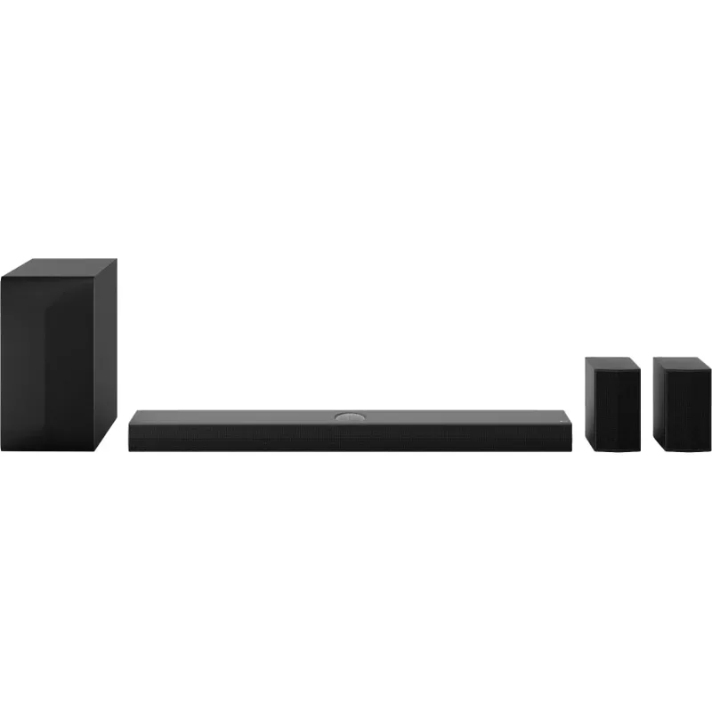 LG - 5.1.1-Channel Soundbar with Subwoofer and Rear Speakers, Dolby Atmos - Black