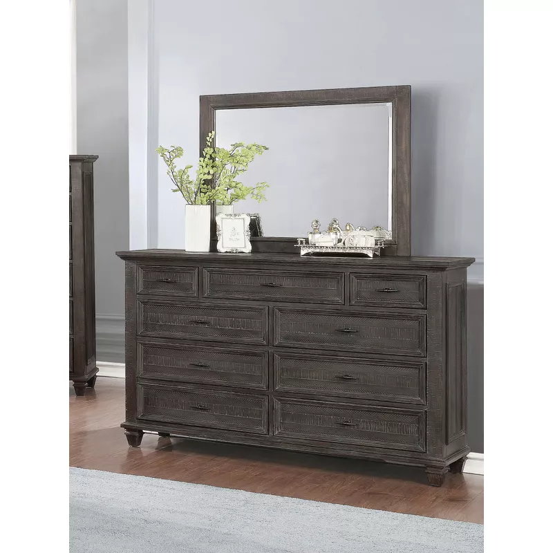 Atascadero 9-drawer Dresser Weathered Carbon