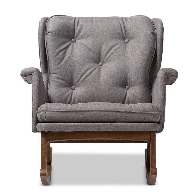 Mid-century Fabric Rocking Chair by Baxton Studio