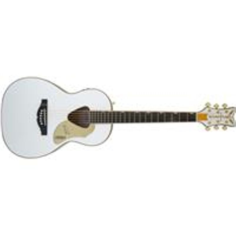 Gretsch G5021WPE Rancher Penguin Parlor Semi-Acoustic Guitar, Rosewood Fingerboard, White