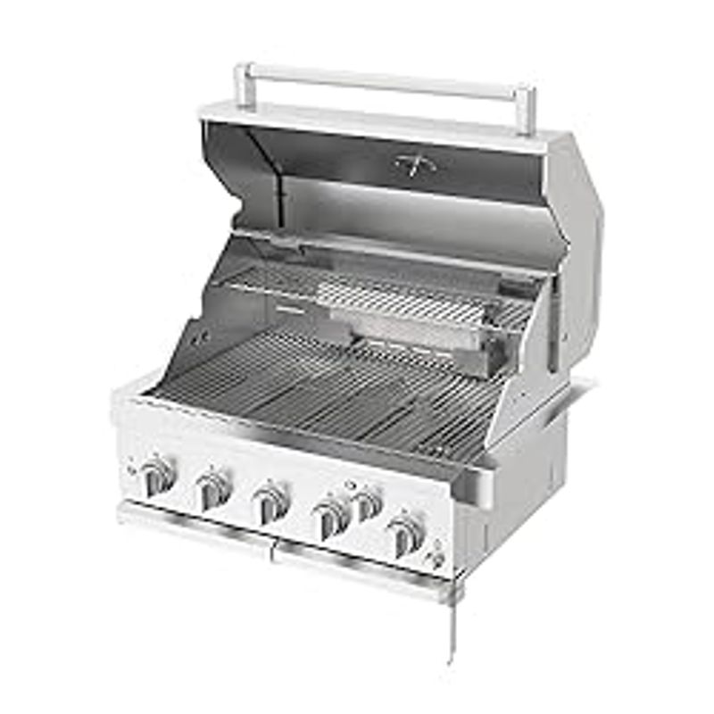 Spire Premium Grill built-in head, Barbecue grill island, 5-Burner with Rear Burner Natural Gas 30 inches 3050R Island Grill Head,...