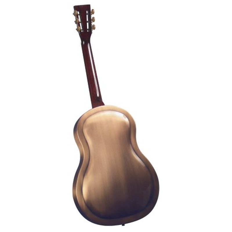 Regal RC-56 Metal Body Tricone Resophonic Guitar - Copper-Plated Brass