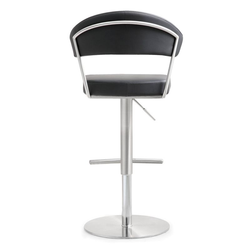 Cosmo Black Stainless Steel Barstool - Cosmo Black Stainless Steel Barstool